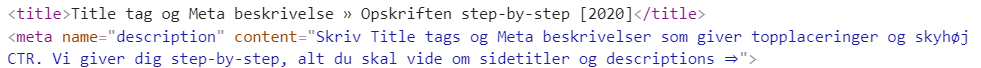 Meta tags